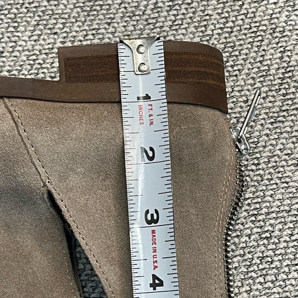 Steve Madden Tan Ankle Booties With Elastic Panels - image 3